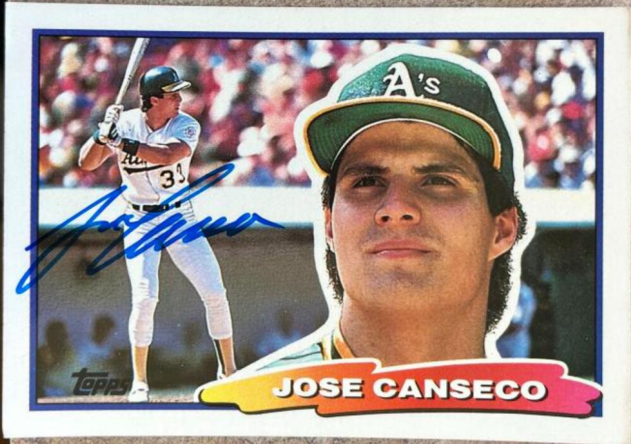 Jose Canseco Autographed 1988 Topps Big #13 - Under the Radar Sports