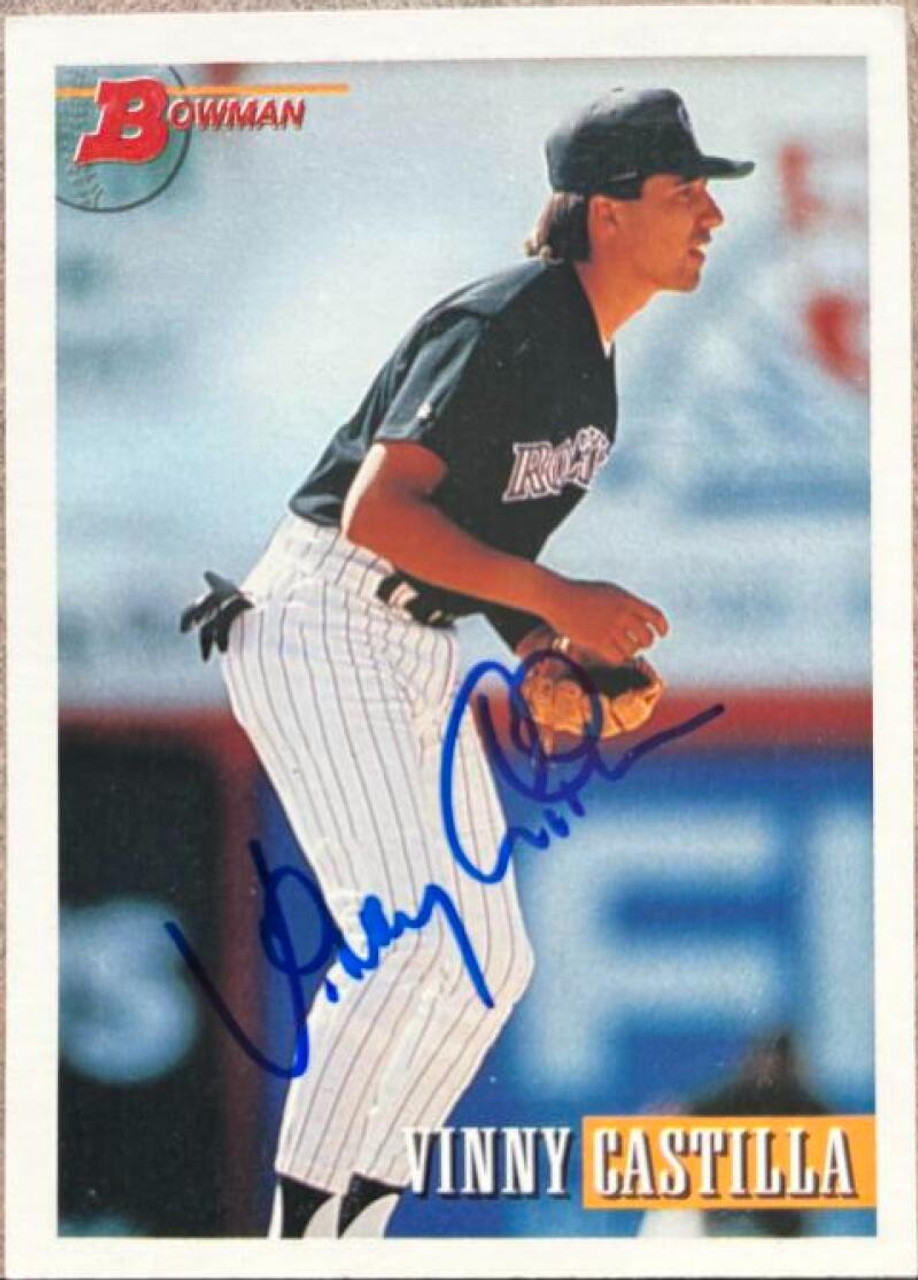 Vinny Castilla Autographed 1993 Bowman #556 - Under the Radar Sports