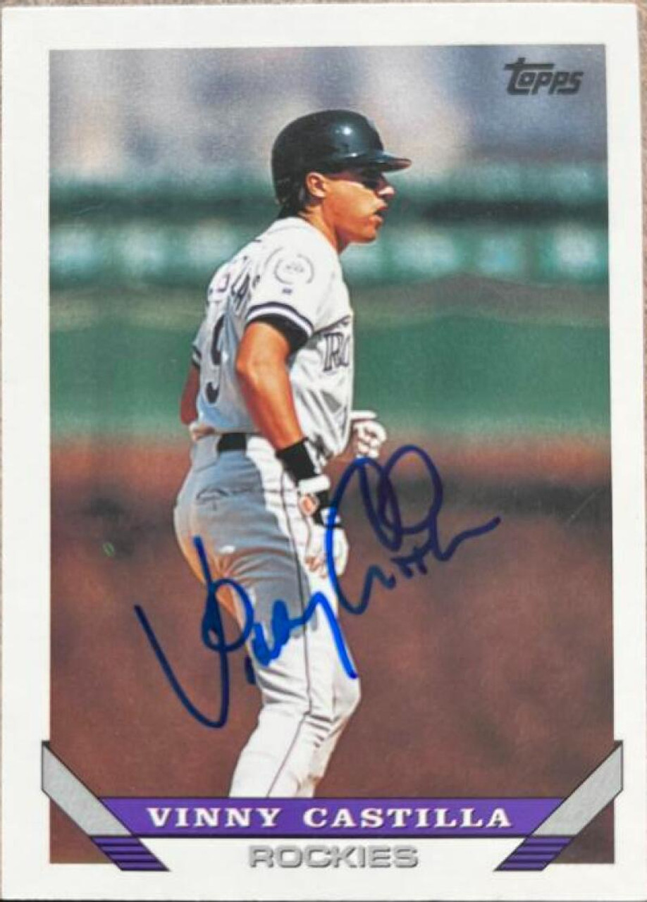 Vinny Castilla Autographed 1993 Bowman #556 - Under the Radar Sports