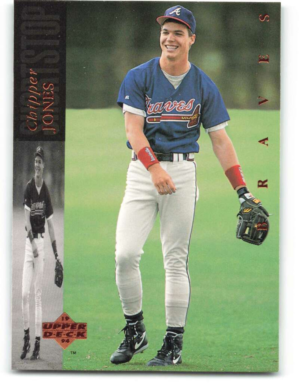 Chipper Jones Atlanta Braves Autographed 1991 Upper Deck