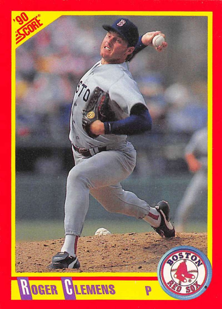 1990 Score #310 Roger Clemens UER VG Boston Red Sox - Under the