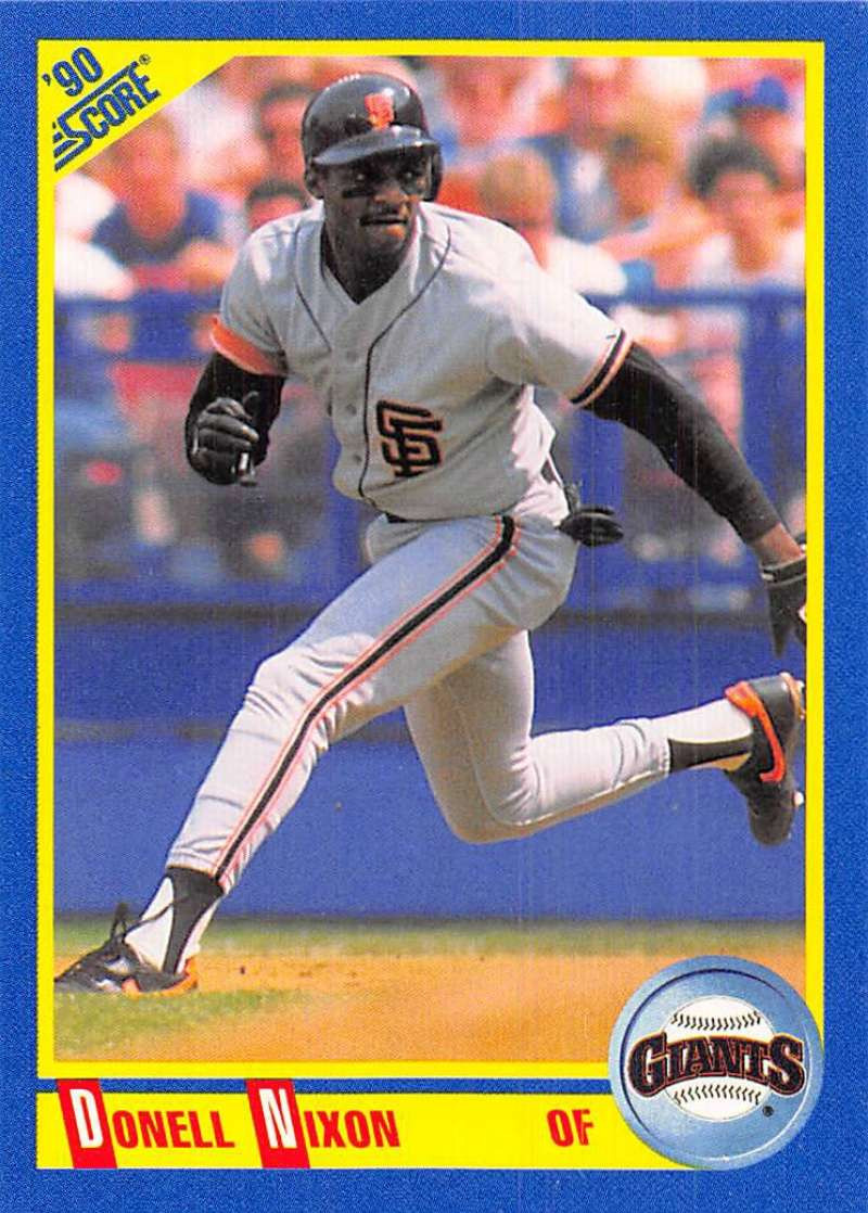 1990 Score #538 Donell Nixon VG San Francisco Giants - Under the