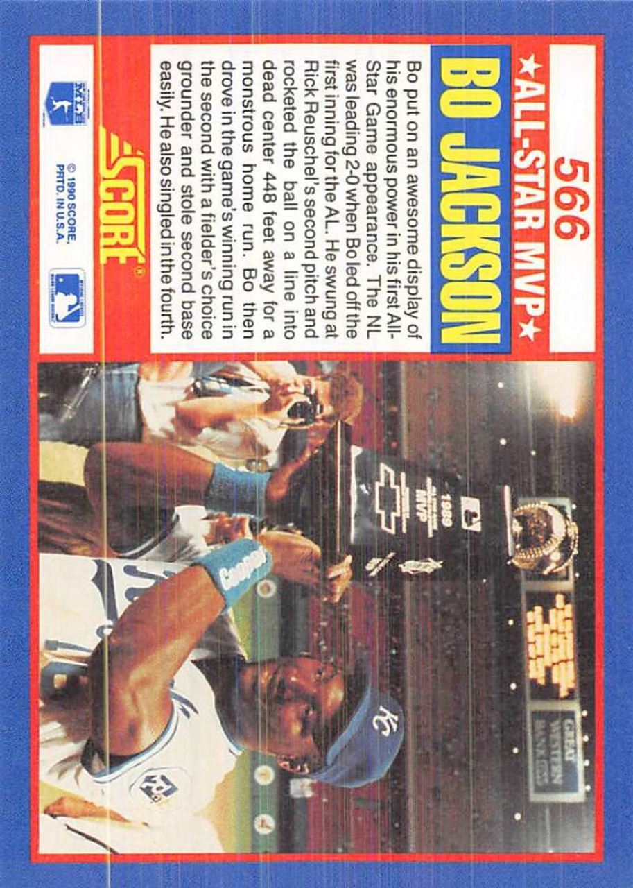 Bo Jackson baseball card (Kansas City Royals) 1991 Score Master Blaster #692