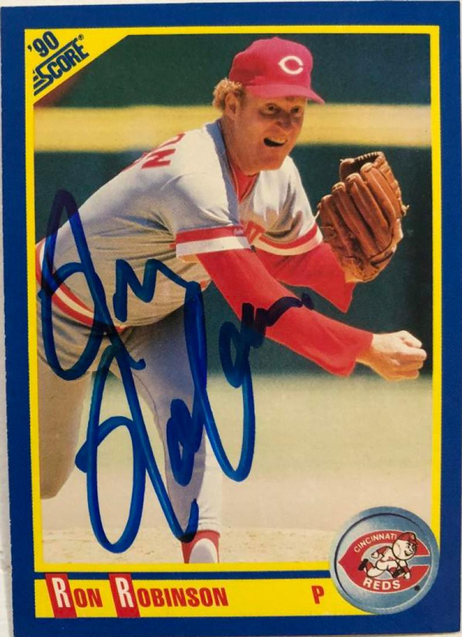 Ron Robinson autographed Baseball Card (Cincinnati Reds) 1990 Donruss #553