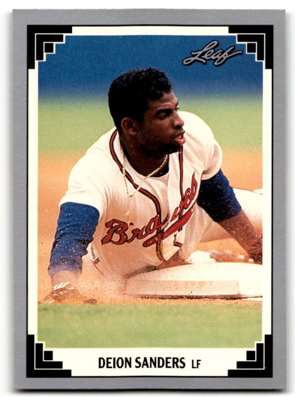 1991 Leaf #436 Deion Sanders VG Atlanta Braves - Under the Radar Sports