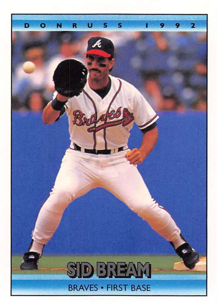 1992 Donruss #202 Sid Bream VG Atlanta Braves - Under the Radar Sports