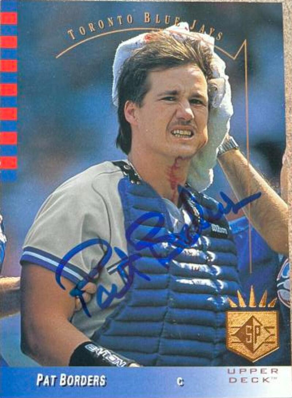 Autograph Authentic Autographed Pat Borders Photo - Toronto Blue Jays