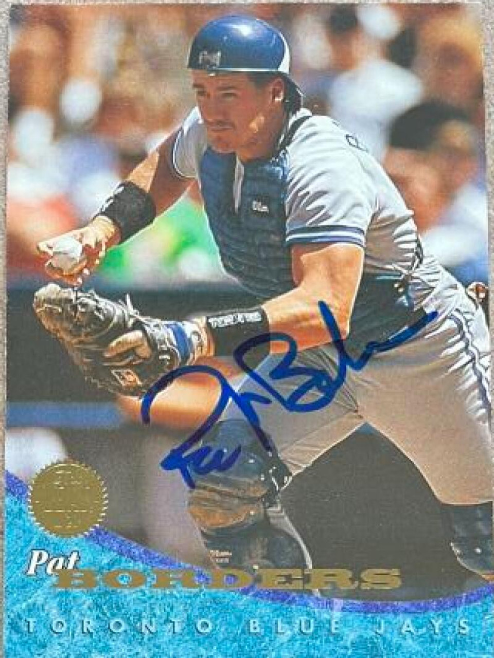 Pat Borders autographed Baseball Card (Toronto Blue Jays) 1994