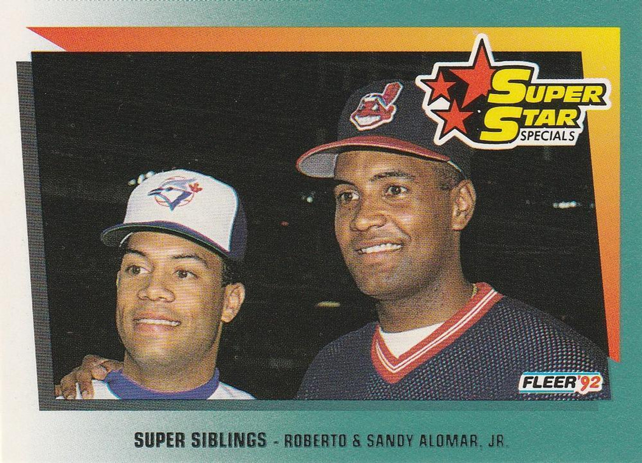 1992 Fleer #698 Roberto Alomar/Sandy Alomar Jr. VG Toronto Blue  Jays/Cleveland Indians - Under the Radar Sports