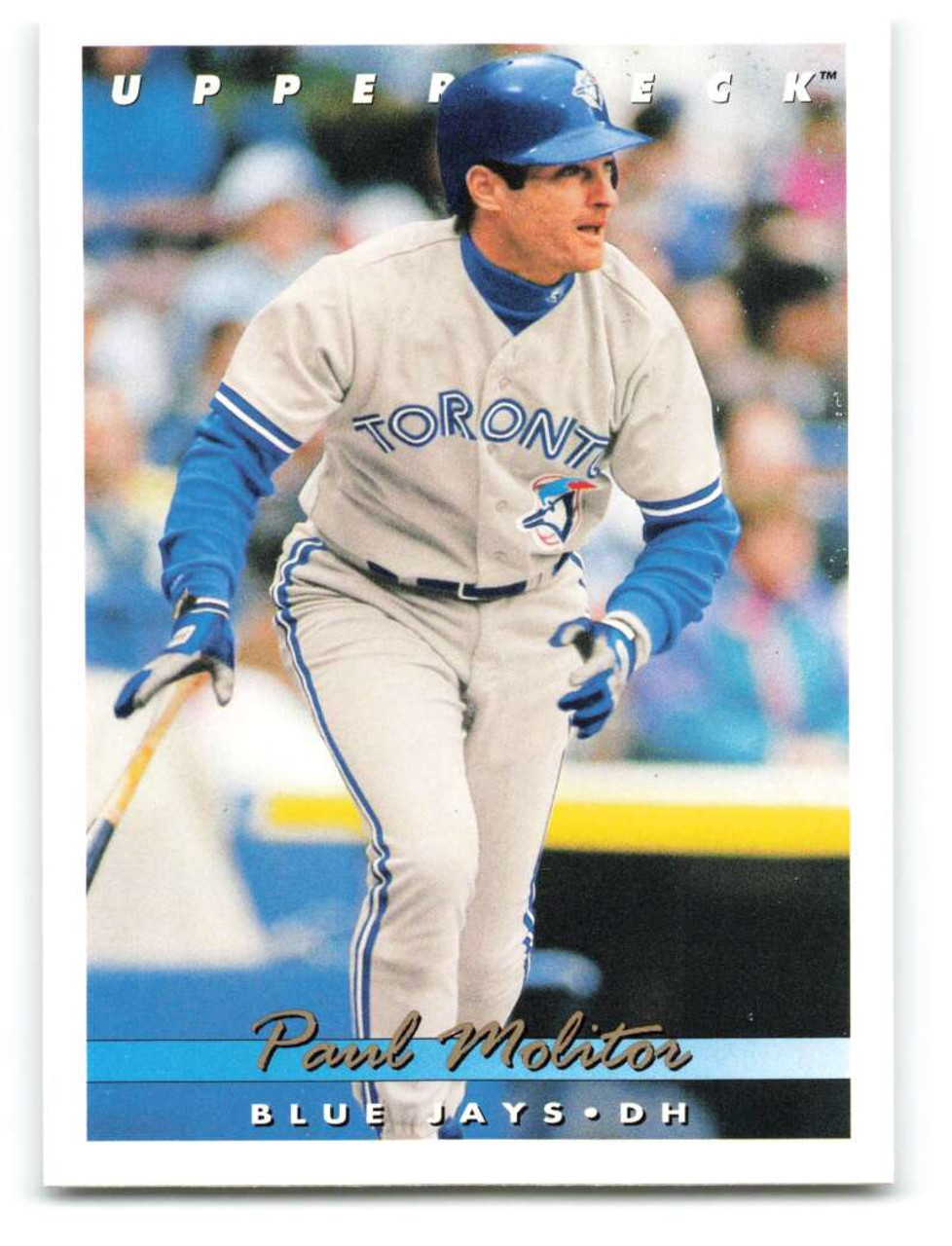 1993 Upper Deck #705 Paul Molitor VG Toronto Blue Jays - Under the