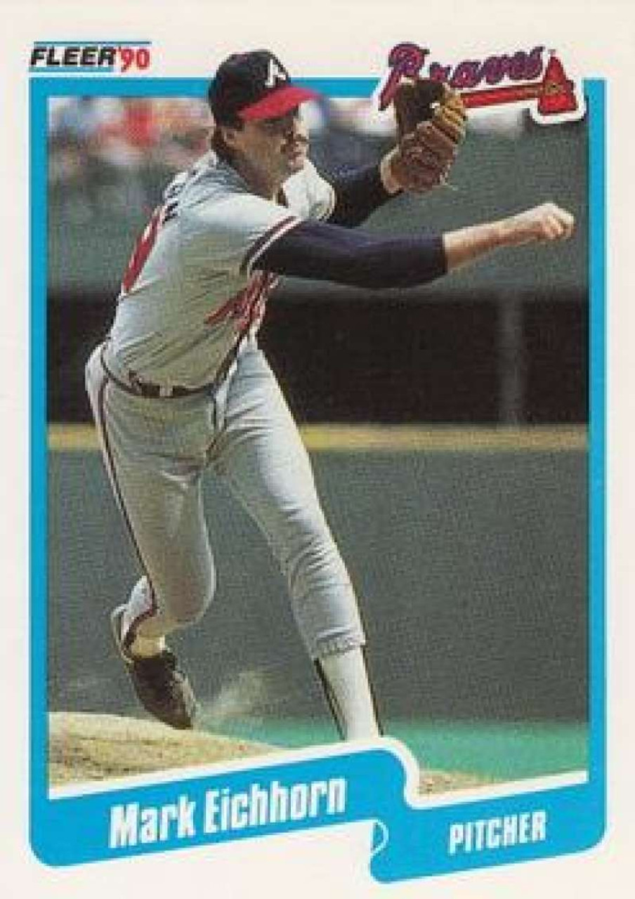 1990 Fleer Baseball #587 Mark Lemke Atlanta Braves