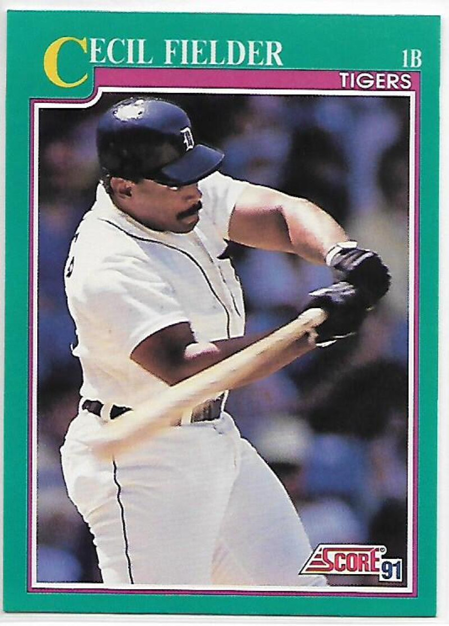 1991 Score #168 Cecil Fielder VG Detroit Tigers - Under the Radar