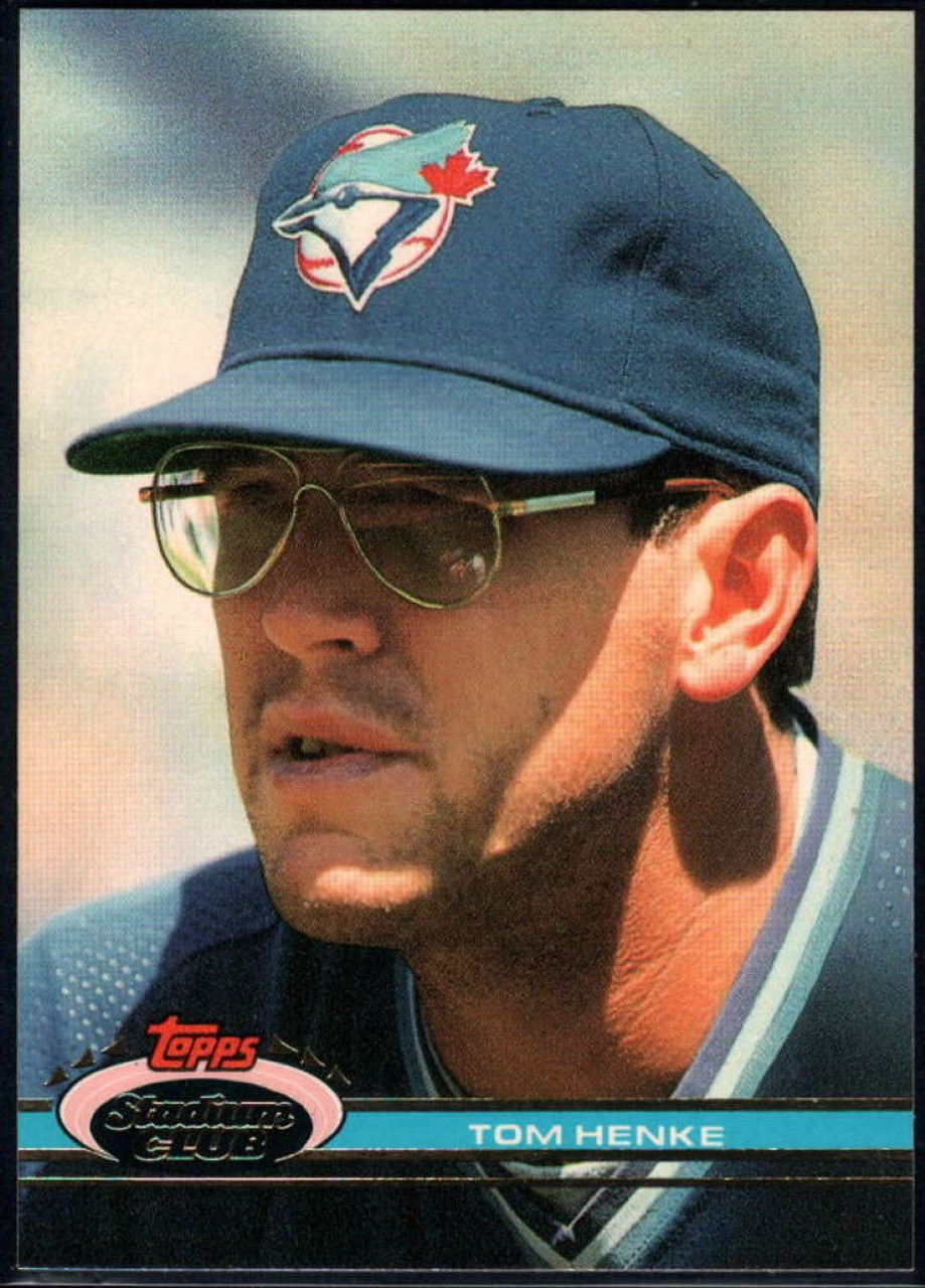 1992 Stadium Club #819 Tom Henke VG Toronto Blue Jays - Under the