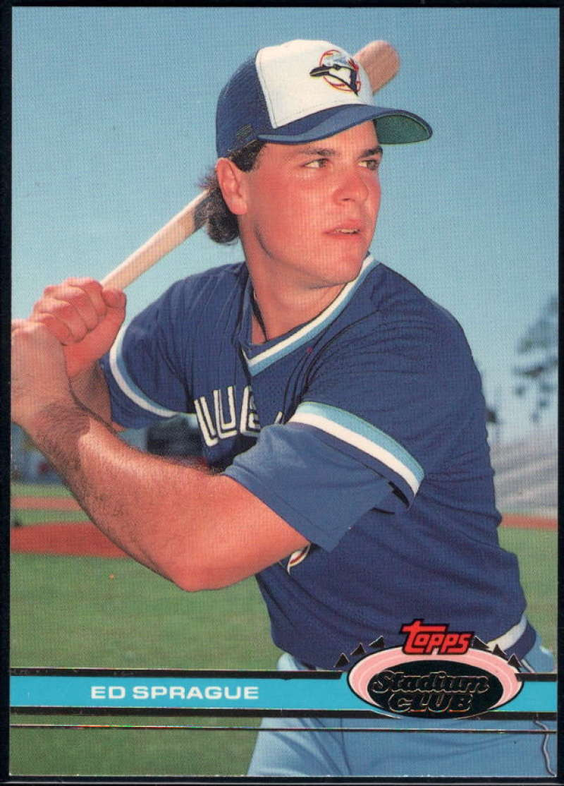 1991 Stadium Club 387 Ed Sprague VG Toronto Blue Jays Under the