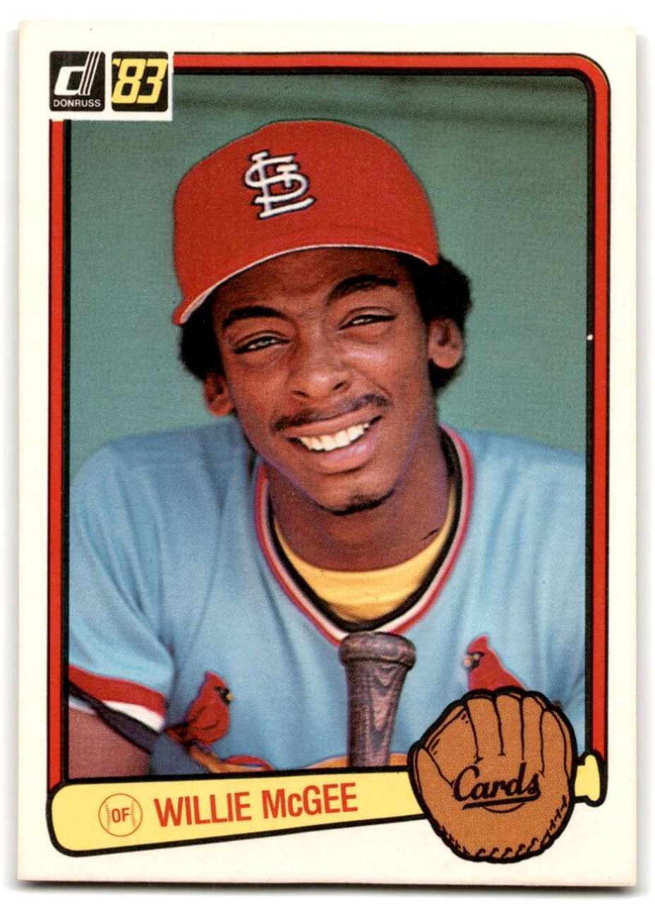 1983 Donruss #190 Willie McGee VG RC Rookie St. Louis Cardinals - Under the  Radar Sports