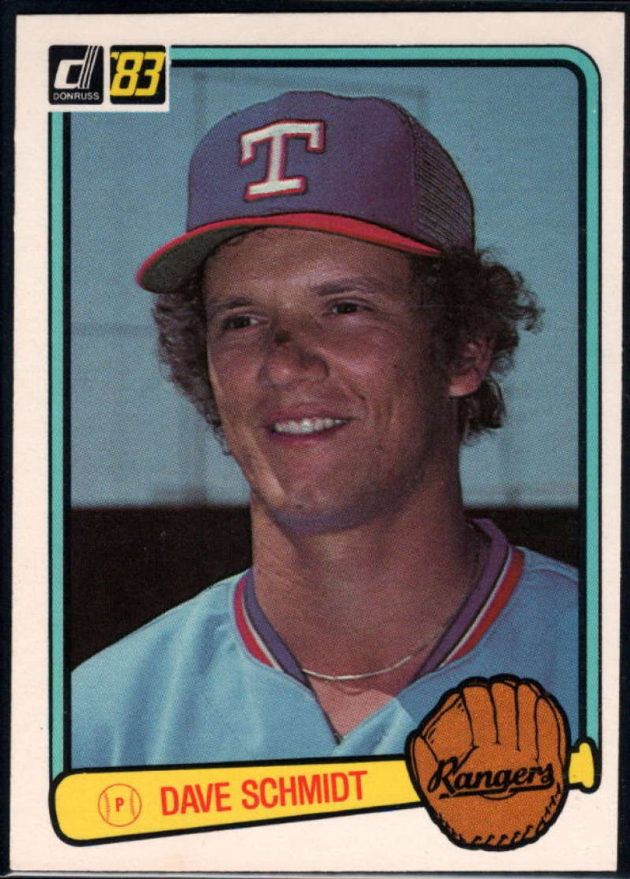 1983 Donruss #321 Dave Schmidt VG Texas Rangers - Under the Radar Sports