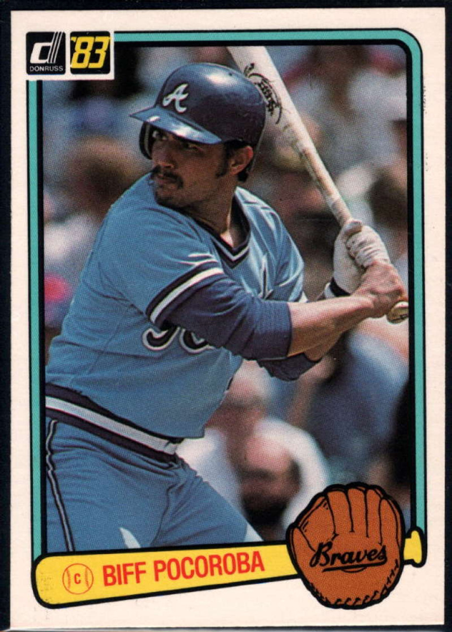 1983 Donruss #436 Biff Pocoroba VG Atlanta Braves - Under the