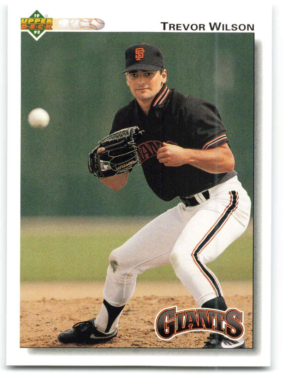 Trevor Wilson autographed Baseball Card (San Francisco Giants) 1990 Upper  Deck #637