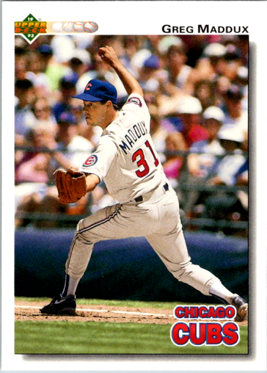 Greg Maddux 1992 Upper Deck #353 Chicago Cubs