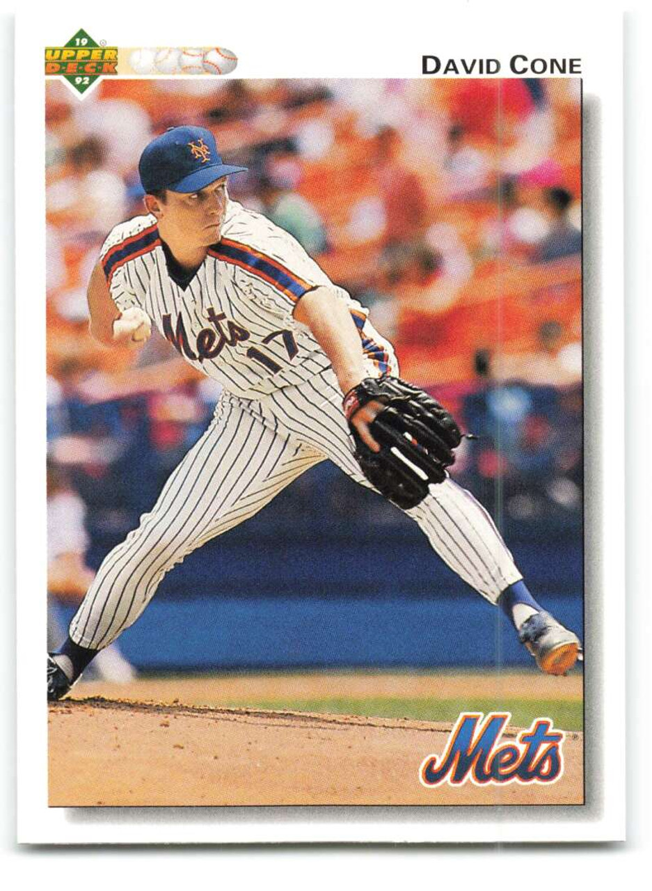 1992 Upper Deck #364 David Cone VG New York Mets - Under the Radar Sports