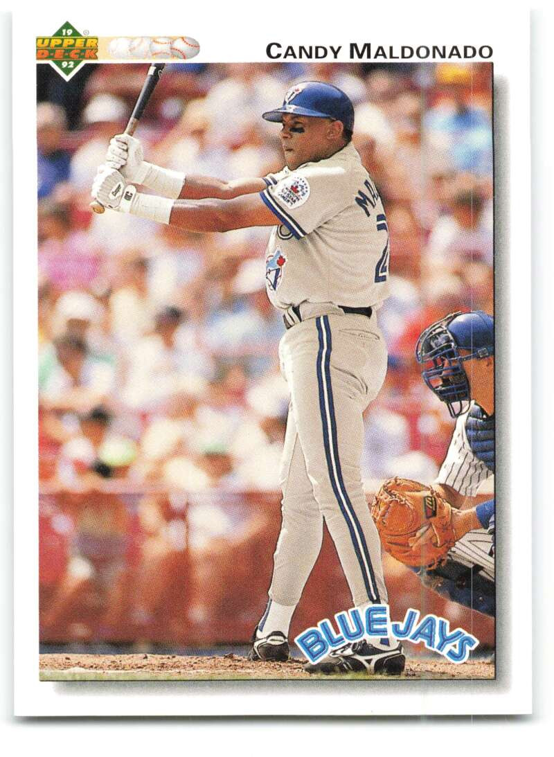 1992 Upper Deck 393 Candy Maldonado VG Toronto Blue Jays Under the