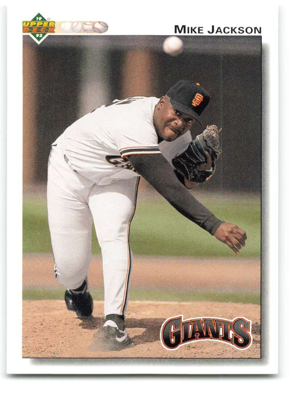 1992 Upper Deck #738 Mike Jackson VG San Francisco Giants - Under