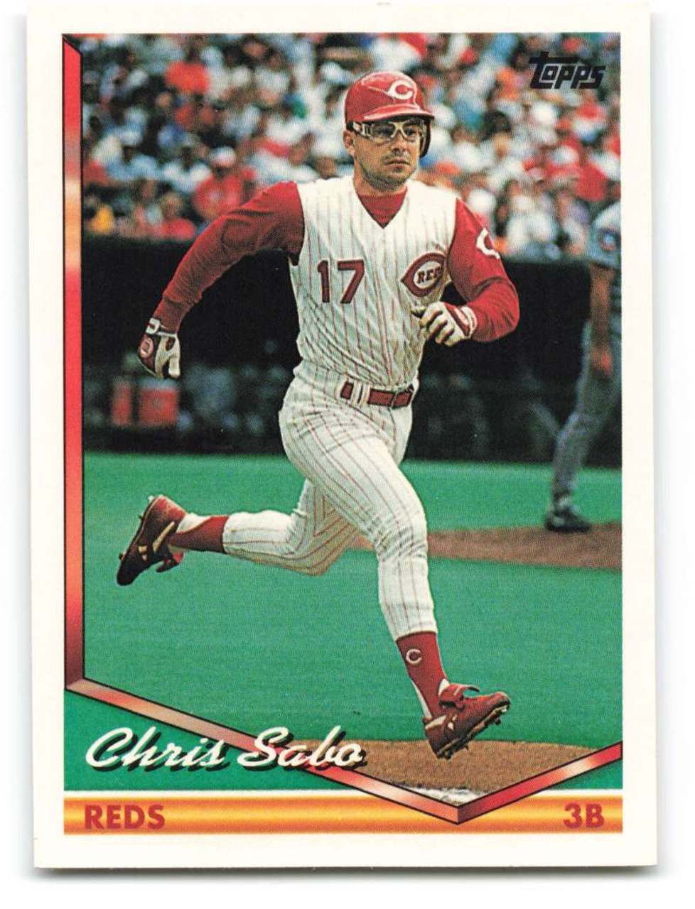 1994 Topps #542 Chris Sabo VG Cincinnati Reds - Under the Radar Sports