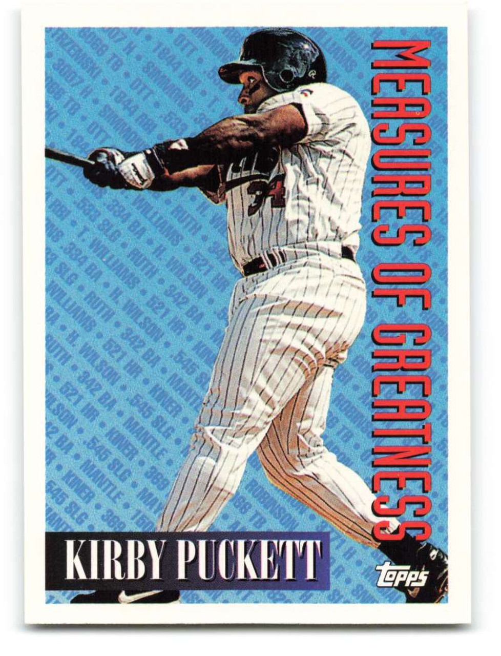  1992 Topps # 575 Kirby Puckett Minnesota Twins