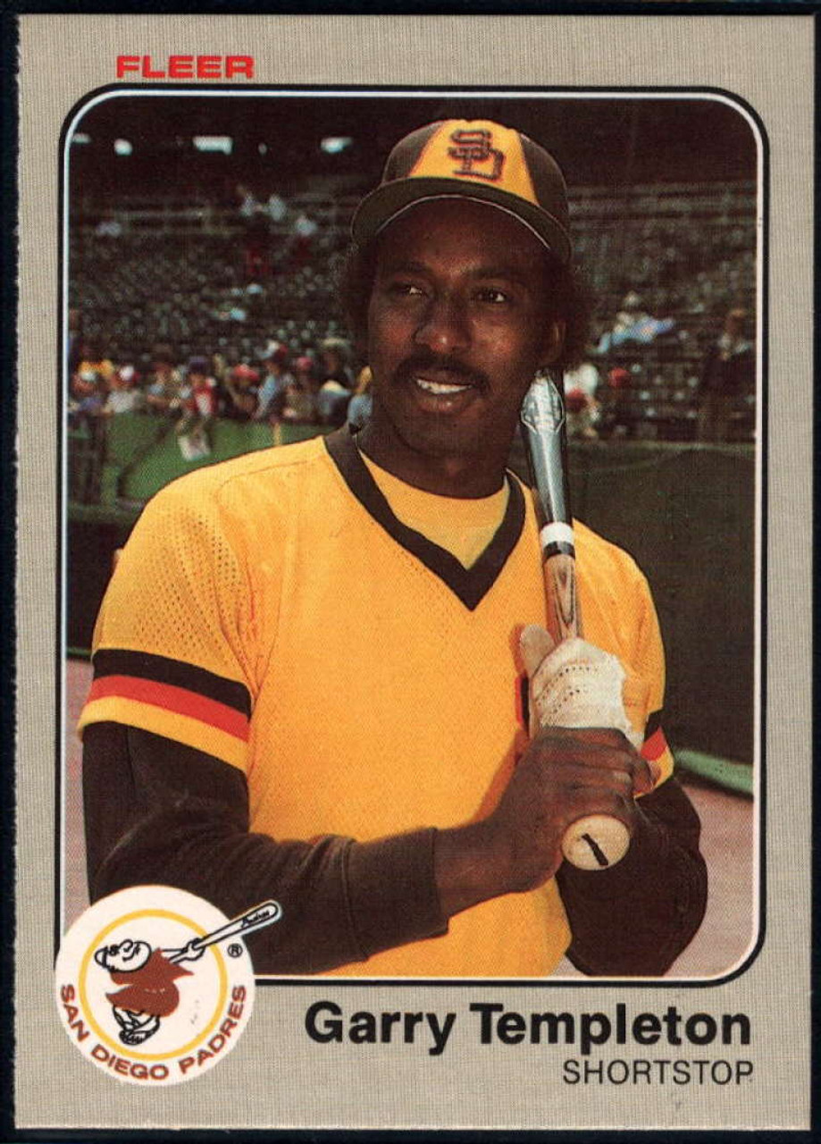 Autographed GARRY TEMPLETON San Diego Padres 1984 Topps Card