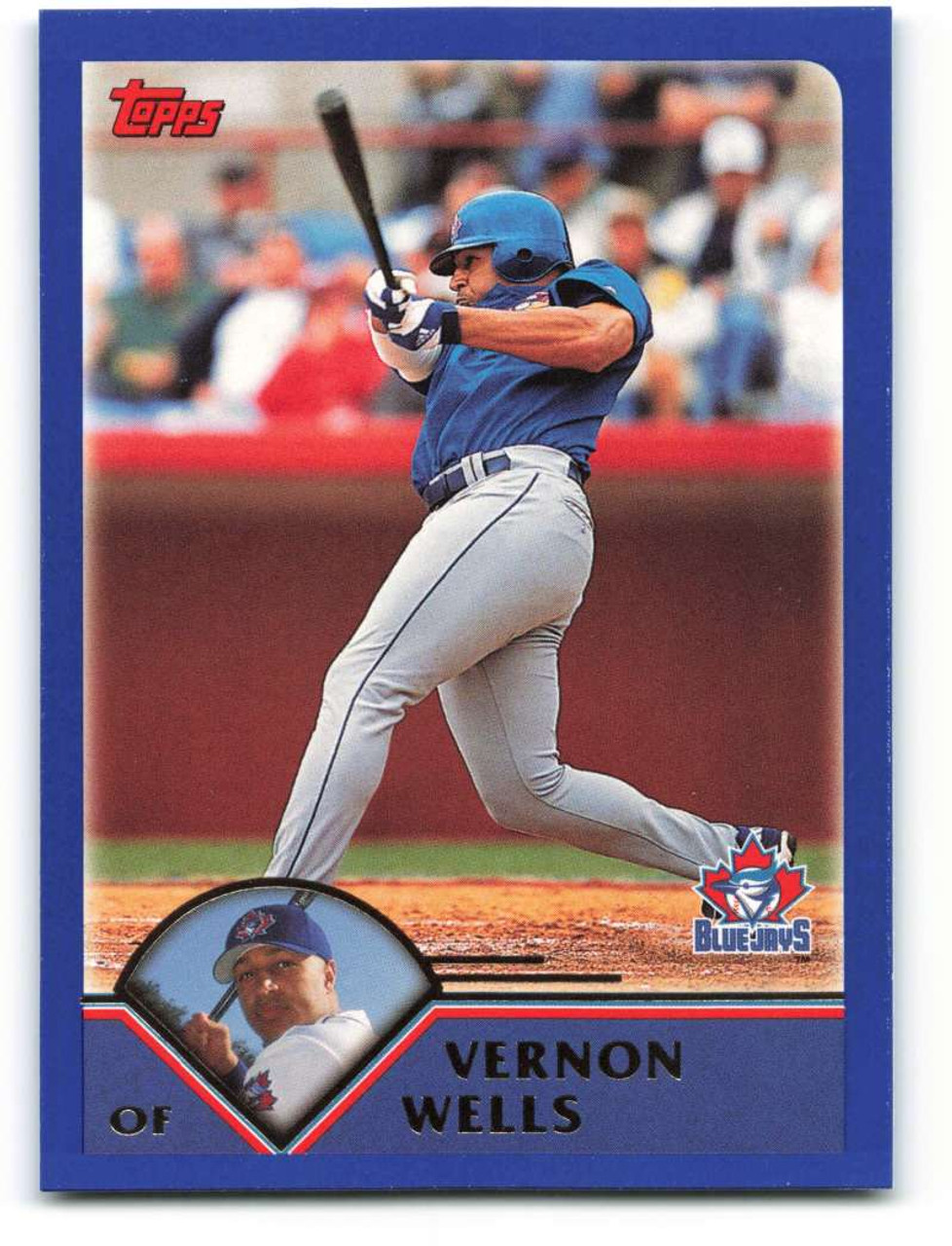 2003 Topps #164 Vernon Wells VG Toronto Blue Jays - Under the