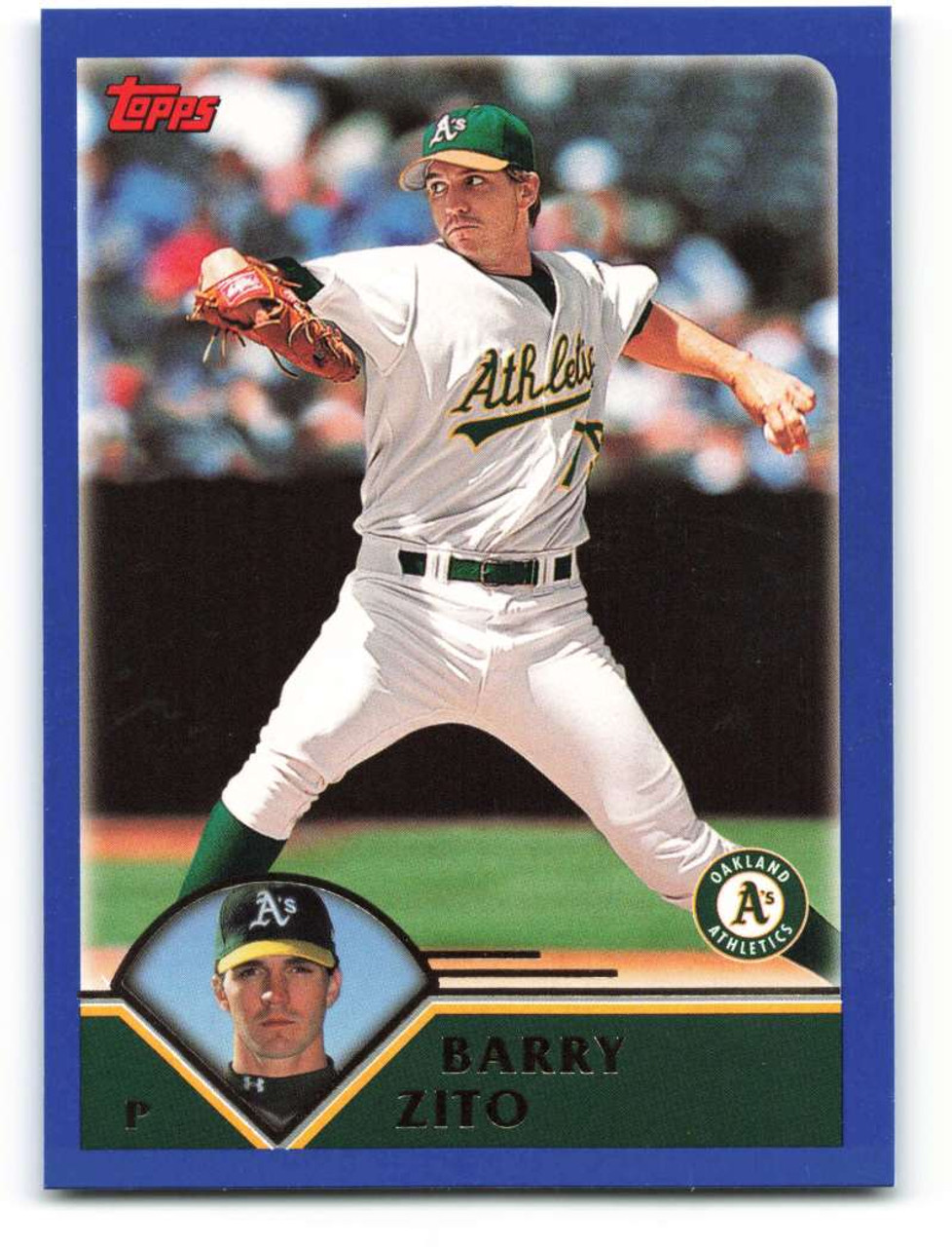 2003 Topps #180 Barry Zito VG Oakland Athletics