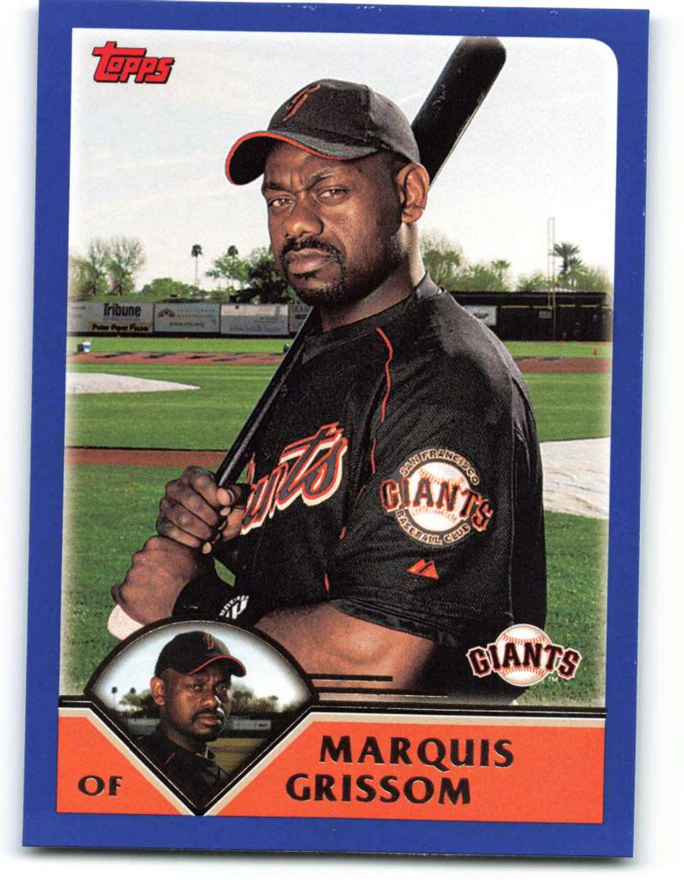 2003 Topps #526 Marquis Grissom VG San Francisco Giants - Under
