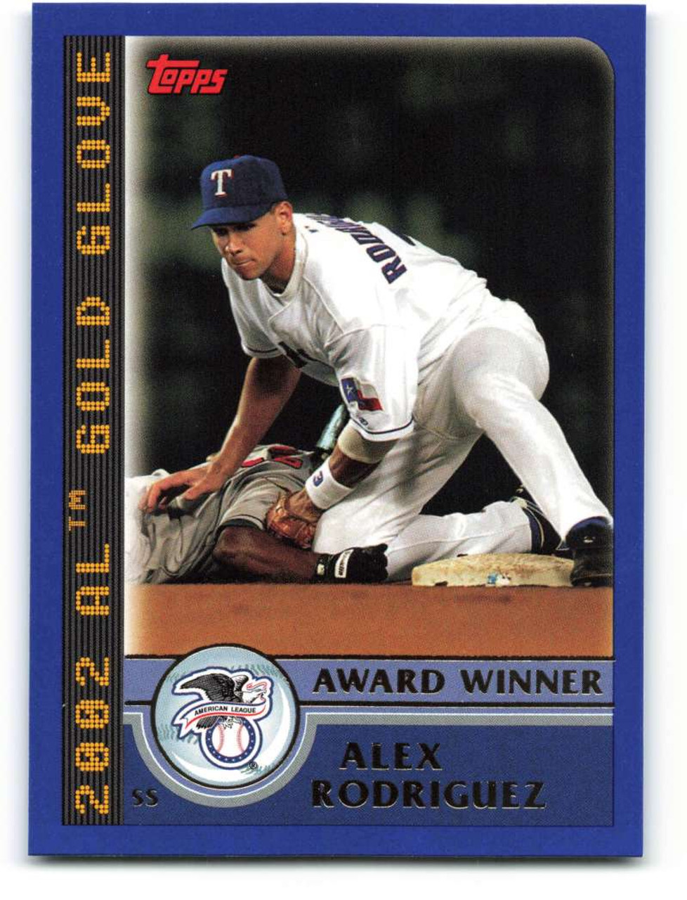 2003 Topps #690 Alex Rodriguez AW VG Texas Rangers - Under the