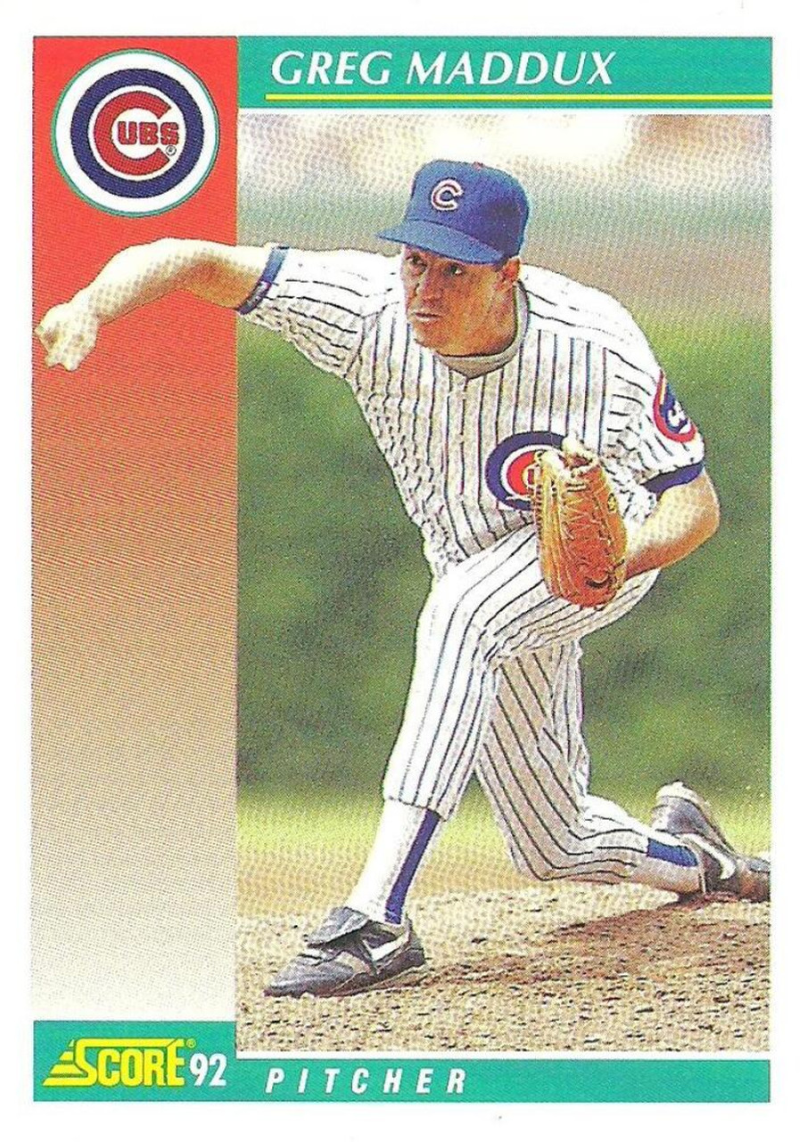 1992 Studio #15 Greg Maddux VG Chicago Cubs - Under the Radar Sports