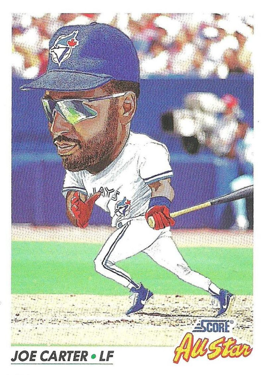 Joe Carter Signed Toronto Blue Jays 1992 Score Baseball Card