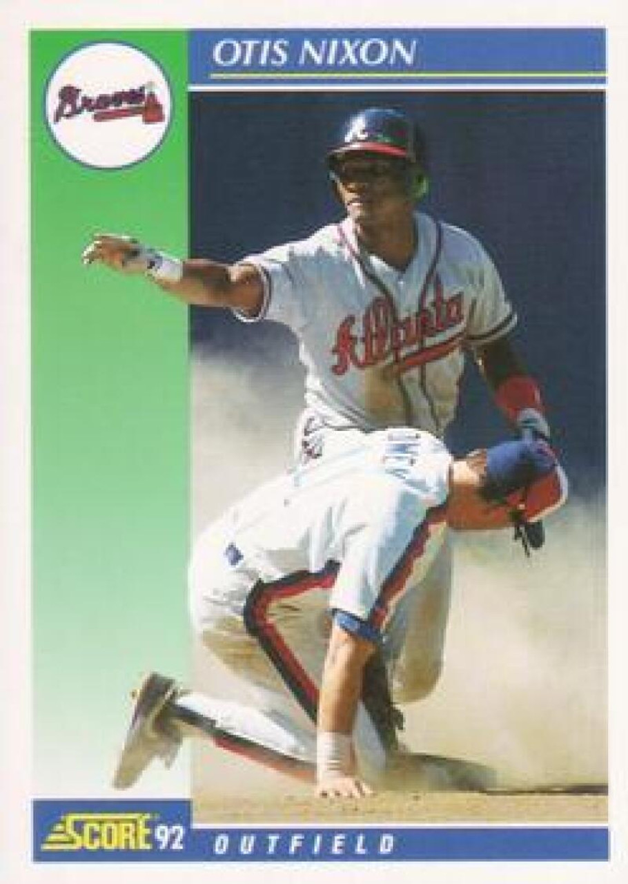 1992 Score #443 Otis Nixon VG Atlanta Braves - Under the Radar Sports