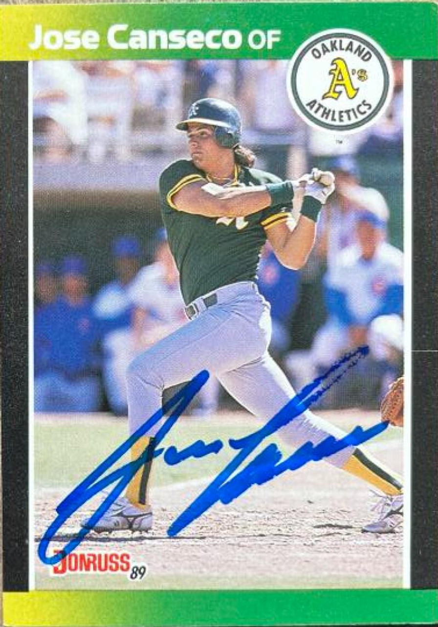 Jose Canseco signed Baseball Card (Oakland Athletics) 1989 Topps All Star #6