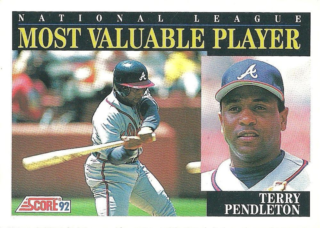 1992 Bowman #254 Terry Pendleton VG Atlanta Braves - Under the Radar Sports