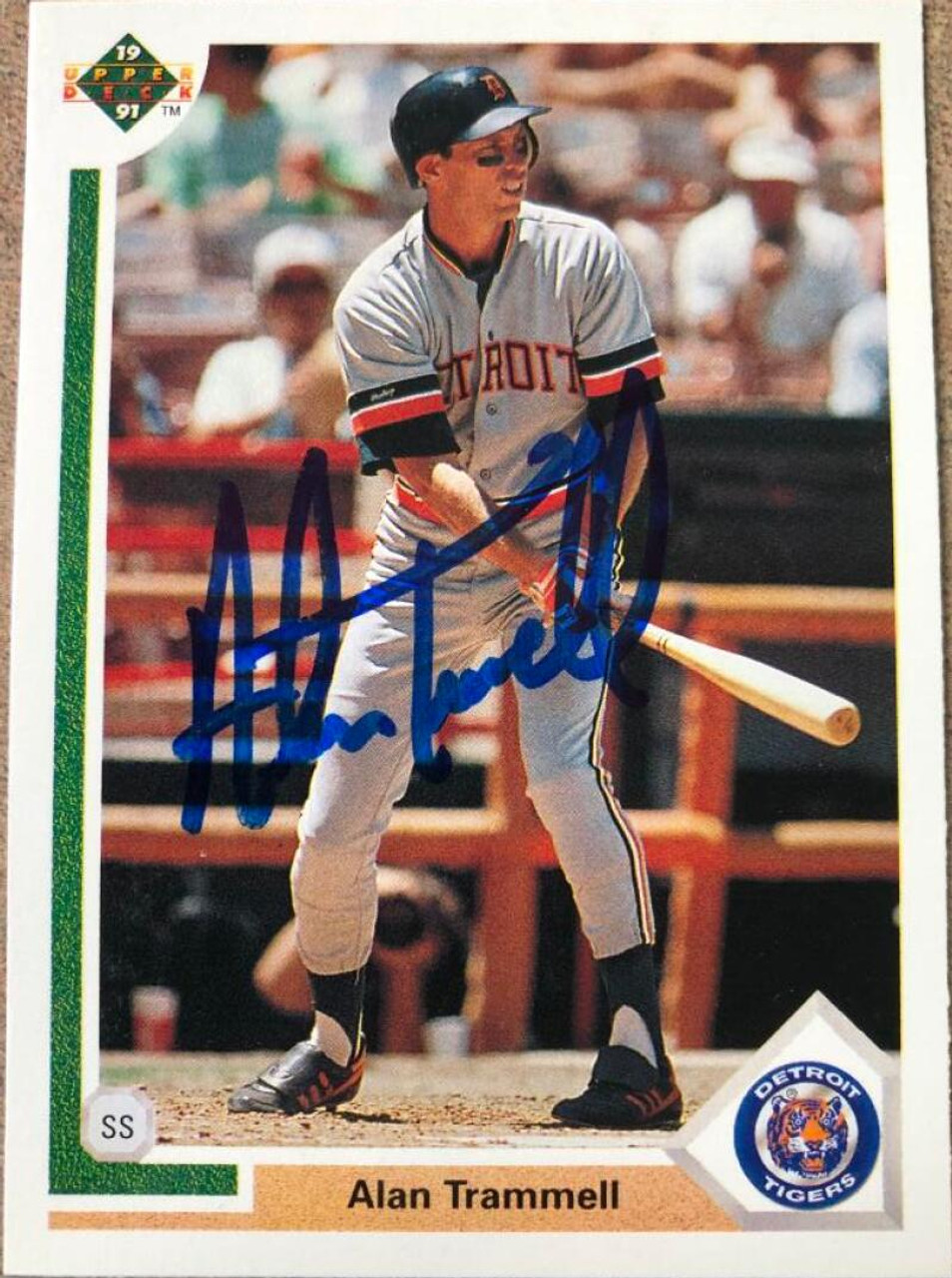 Alan Trammell Autographed 1991 Upper Deck #223