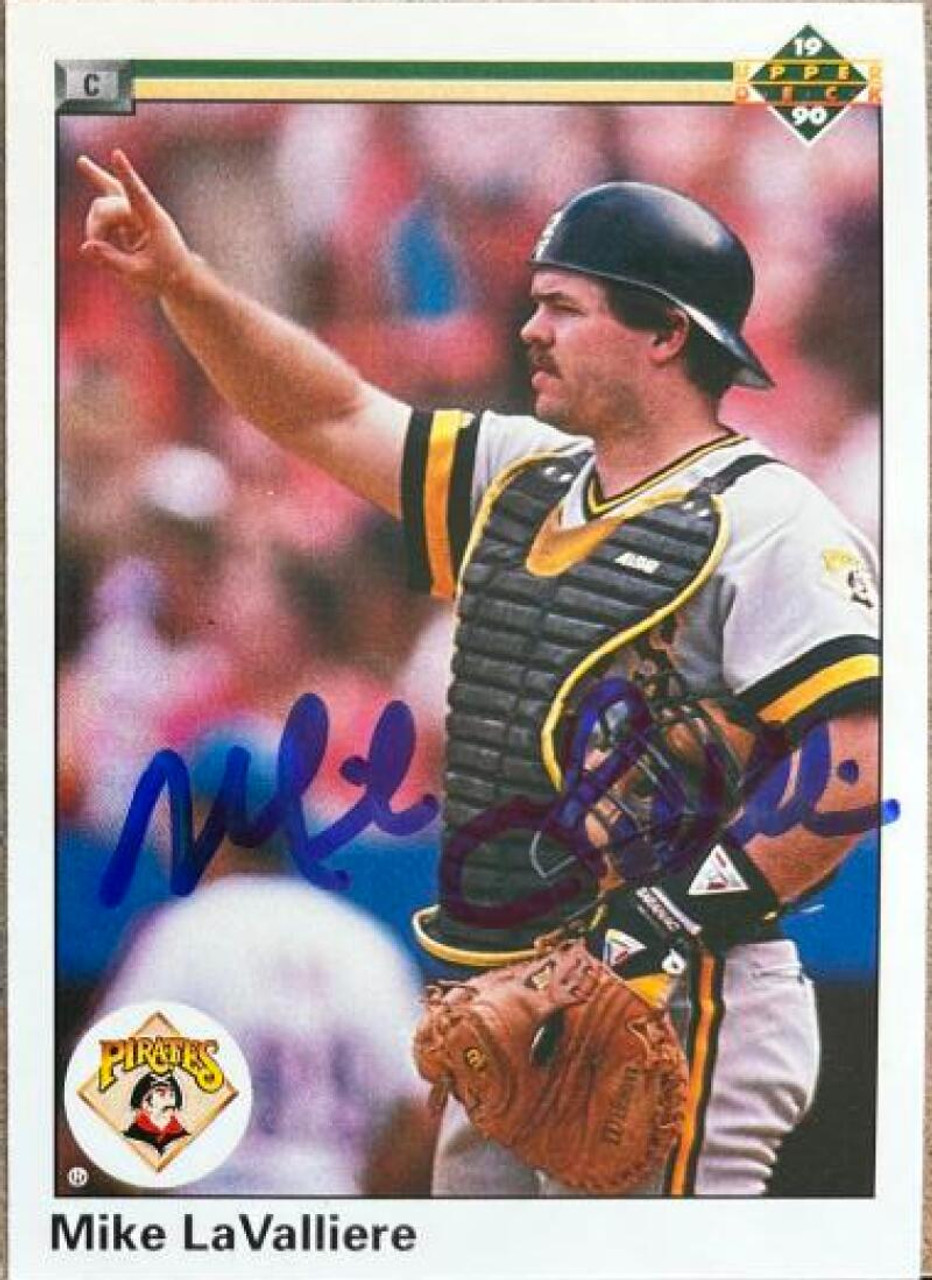 Mike LaValliere Autographed 1990 Upper Deck #578