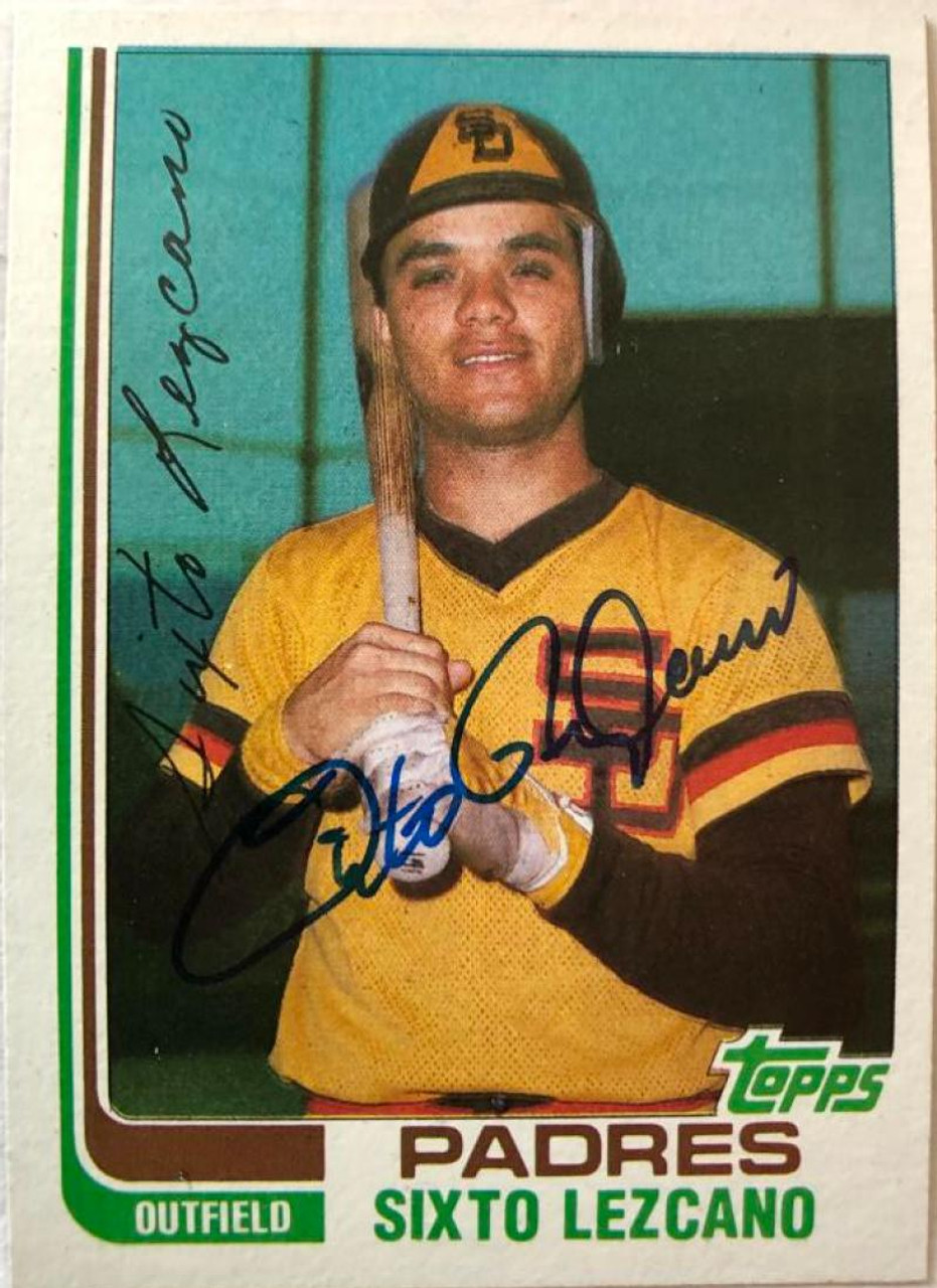 Sixto Lezcano Autographed 1982 Topps Traded #63T