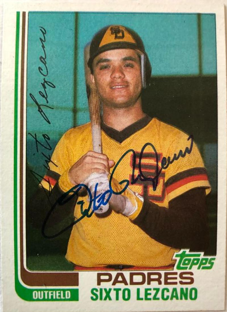 Sixto Lezcano Autographed Memorabilia