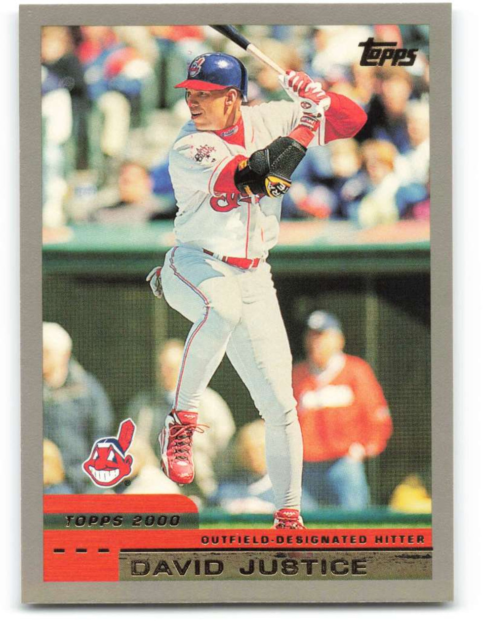 1998 Topps Baseball #336 David Justice Cleveland Indians