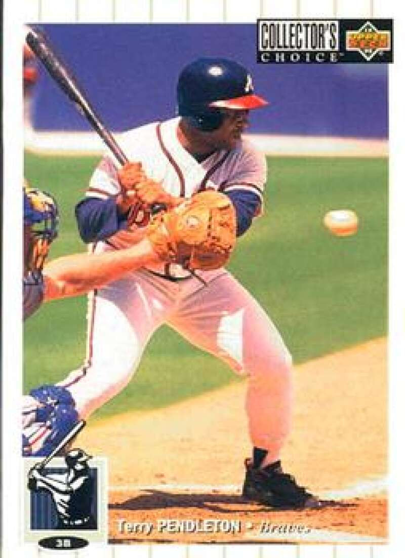 1994 Collector's Choice #372 Terry Pendleton VG Atlanta Braves - Under ...