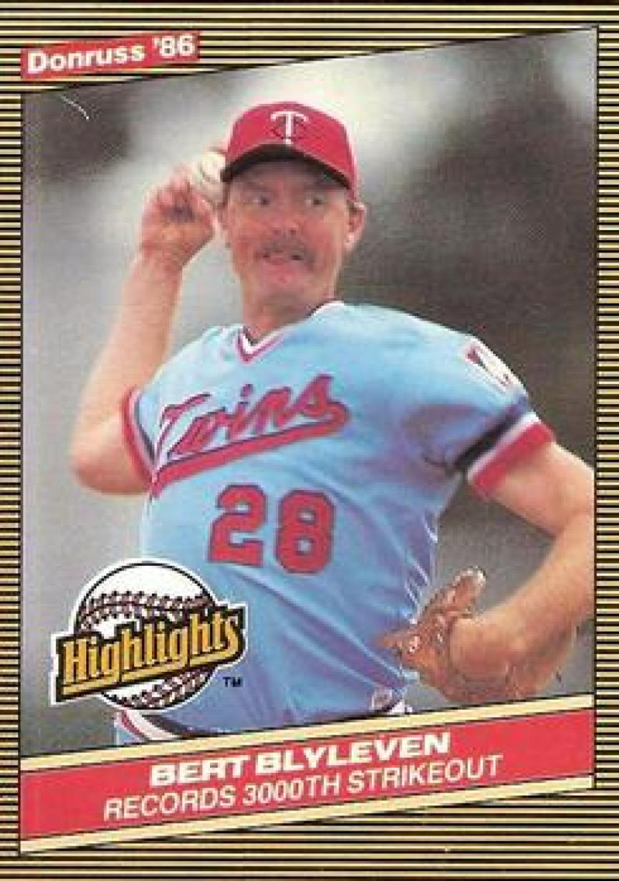  1987 Donruss #71 Bert Blyleven Minnesota Twins MLB