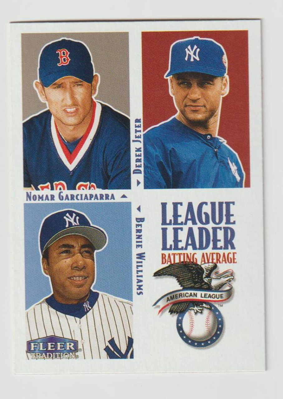 2000 Fleer Tradition #5 Derek Jeter/Bernie Williams/Nomar