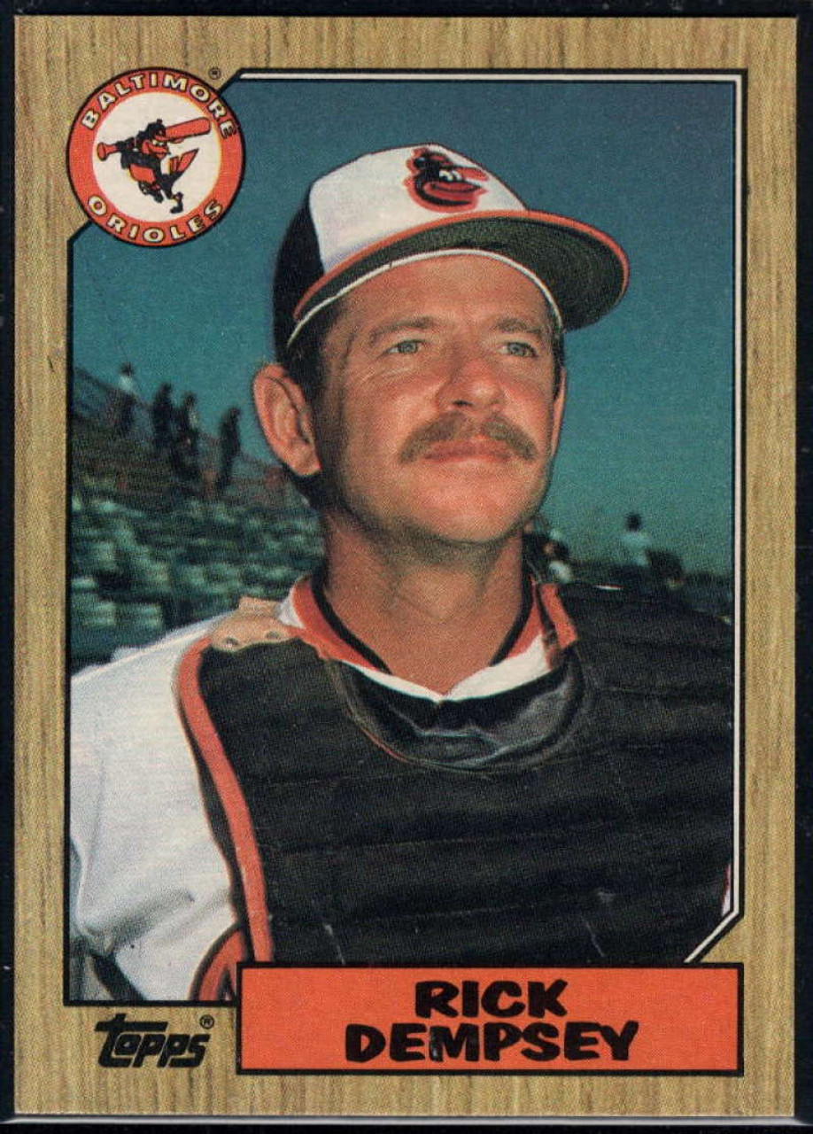Rick Dempsey #28 Topps 1987 Baseball Card (Baltimore Orioles) VG