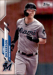2020 Topps #592 Corey Dickerson NM-MT Miami Marlins 