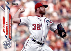 2020 Topps #670 Aaron Barrett NM-MT Washington Nationals 
