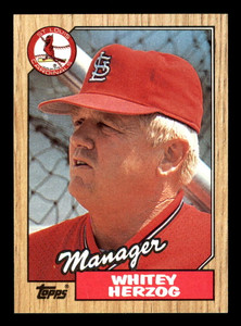 1987 Topps #243 Whitey Herzog MG NM-MT St. Louis Cardinals 